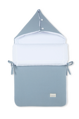 Saco capazo azul liso con GUATA EXTRAÍBLE