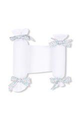 Cojines antivuelco blanco liso lazo Cristina