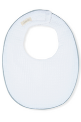 Babero blanco vivo gris