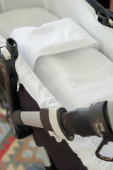 Saco capazo piqué blanco con guata extraíble