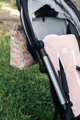 Colchoneta silla paseo estrecha rosa liso