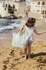 Bolsa de playa impermeable Antón pequeña asa amarillo flúor