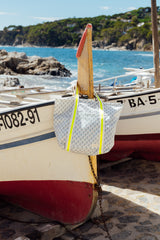 Bolsa de playa impermeable Antón pequeña asa amarillo flúor