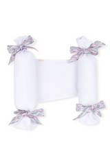 Cojines antivuelco blanco liso lazo Matilda