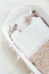 Cojines antivuelco blanco liso lazo Jimena