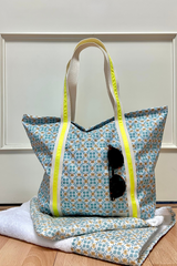 Bolsa de playa impermeable Ignacio pequeña asa amarillo flúor