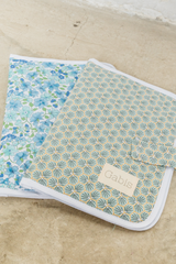 Portadocumentos Flores Azules