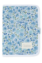 Portadocumentos Flores Azules