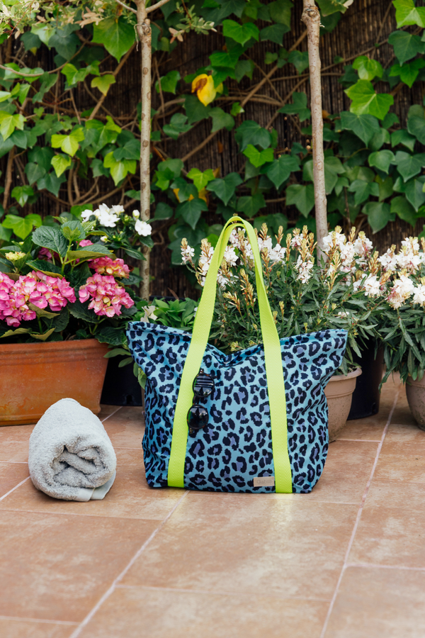 Bolsa de playa impermeable pequeña animal print