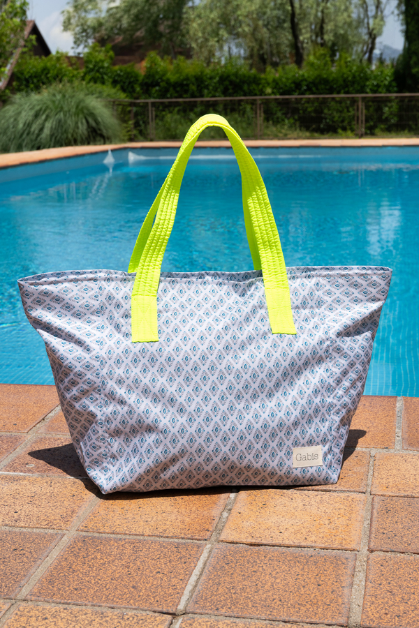 Bolsa de playa impermeable Antón asa amarillo fluor