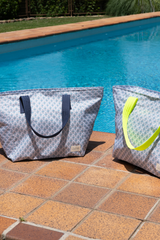 Bolsa de playa impermeable Antón asa azul