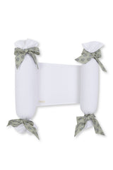 Cojines antivuelco blanco liso lazo Bosco
