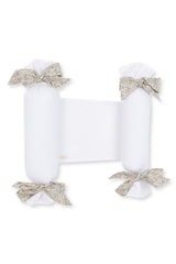 Cojines antivuelco blanco liso lazo Jaime