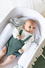 Cojines antivuelco blanco liso lazo Nico